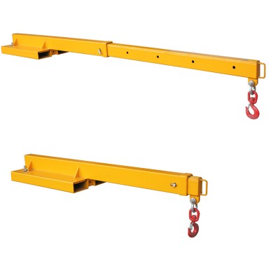 Flat forklift boom attachments